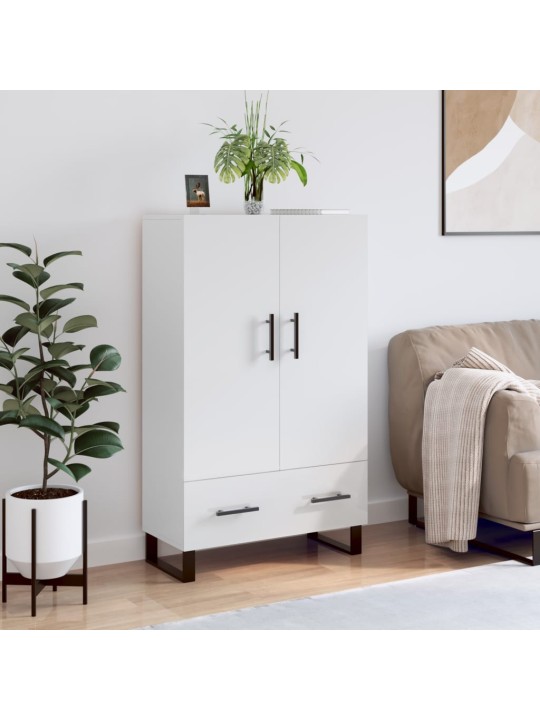 Skříň highboard lesklá bílá 69,5 x 31 x 115 cm kompozitní dřevo