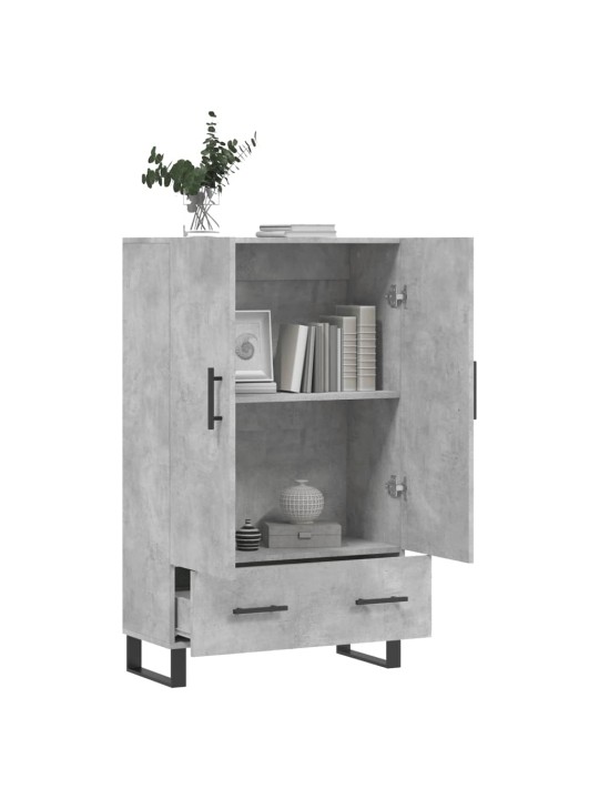 Skříň highboard betonově šedá 69,5x31x115 cm kompozitní dřevo