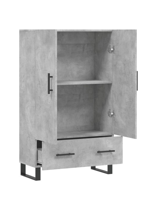 Skříň highboard betonově šedá 69,5x31x115 cm kompozitní dřevo