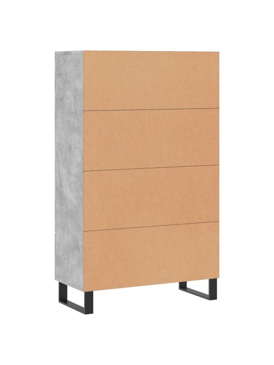 Skříň highboard betonově šedá 69,5x31x115 cm kompozitní dřevo