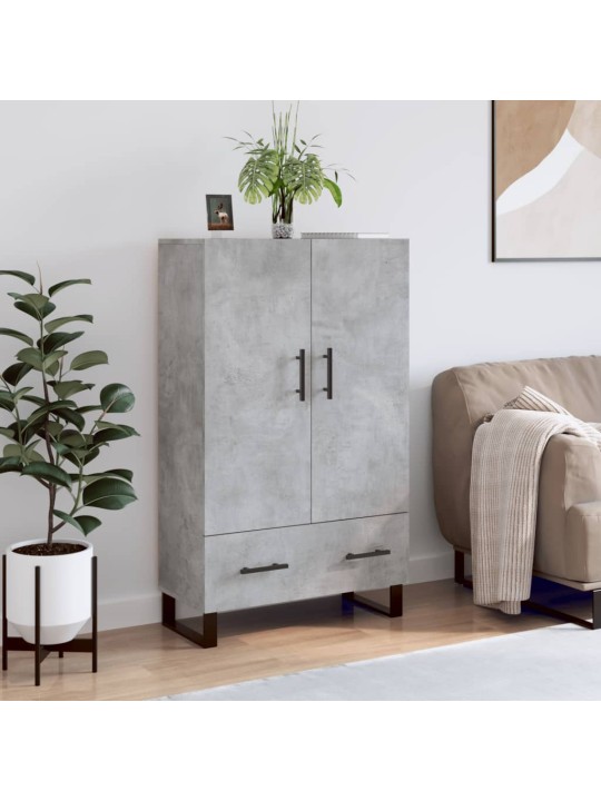 Skříň highboard betonově šedá 69,5x31x115 cm kompozitní dřevo