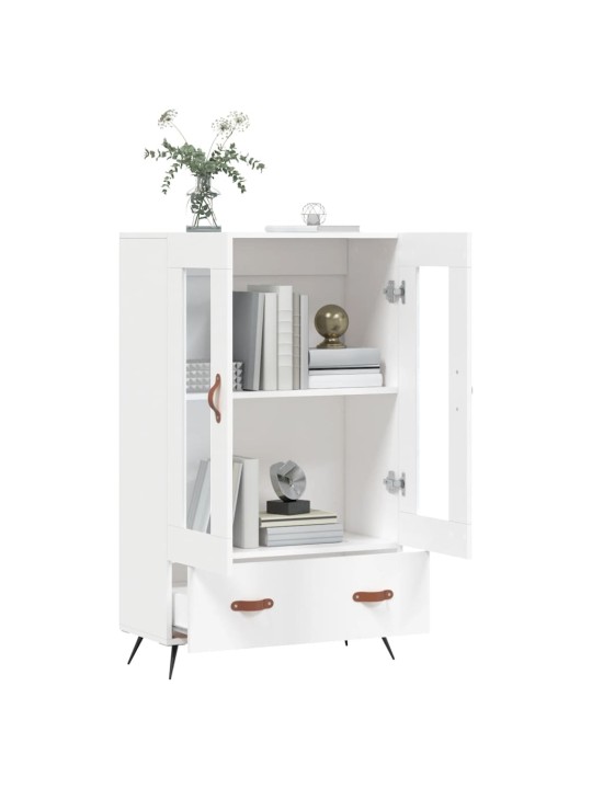 Skříň highboard bílá 69,5 x 31 x 115 cm kompozitní dřevo