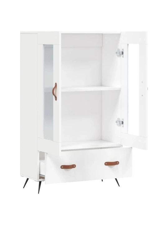 Skříň highboard bílá 69,5 x 31 x 115 cm kompozitní dřevo
