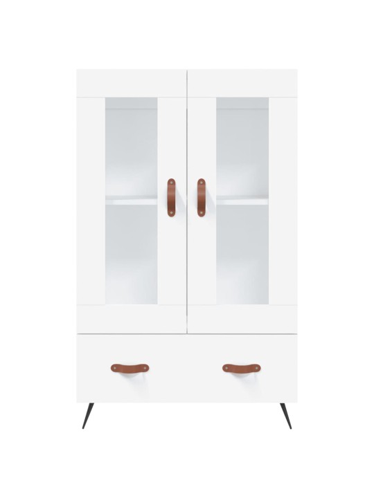 Skříň highboard bílá 69,5 x 31 x 115 cm kompozitní dřevo