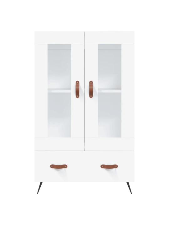 Skříň highboard bílá 69,5 x 31 x 115 cm kompozitní dřevo
