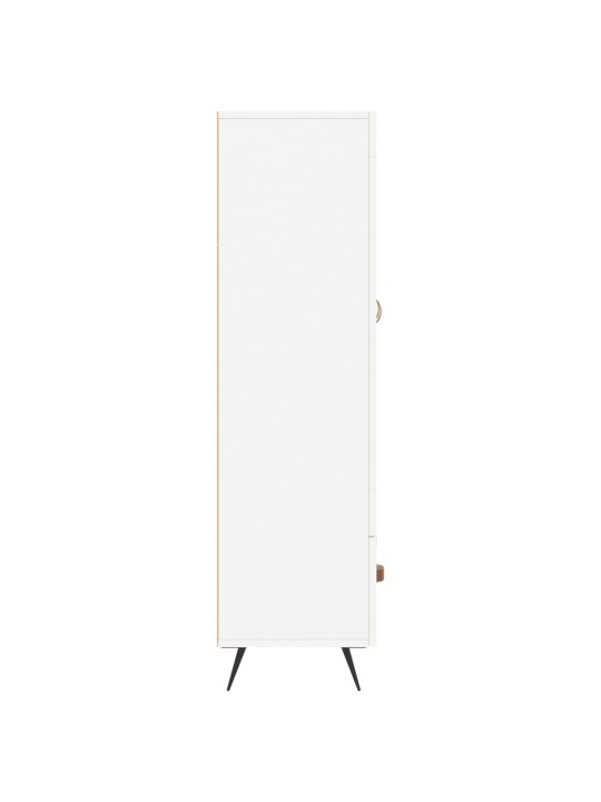 Skříň highboard bílá 69,5 x 31 x 115 cm kompozitní dřevo