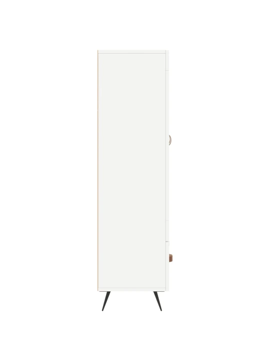 Skříň highboard bílá 69,5 x 31 x 115 cm kompozitní dřevo