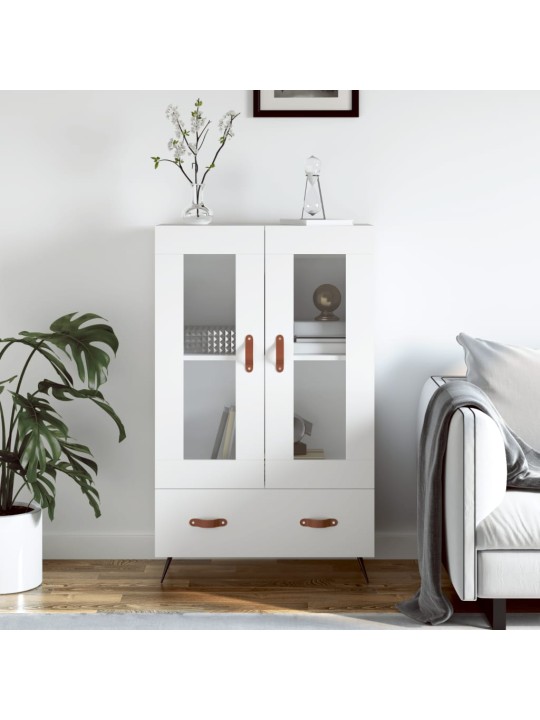 Skříň highboard bílá 69,5 x 31 x 115 cm kompozitní dřevo