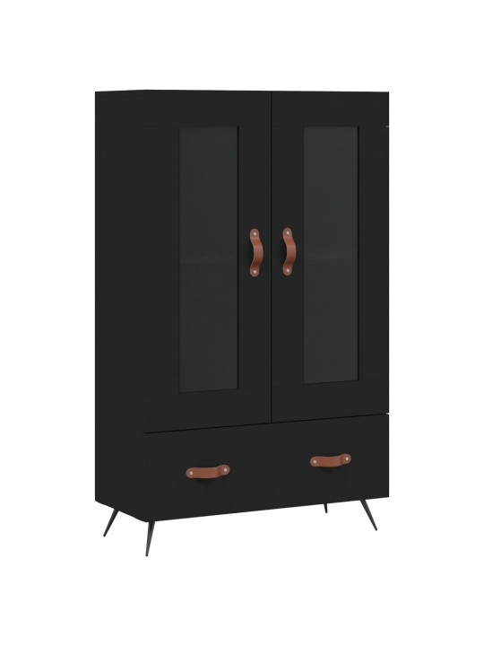 Skříň highboard černá 69,5 x 31 x 115 cm kompozitní dřevo