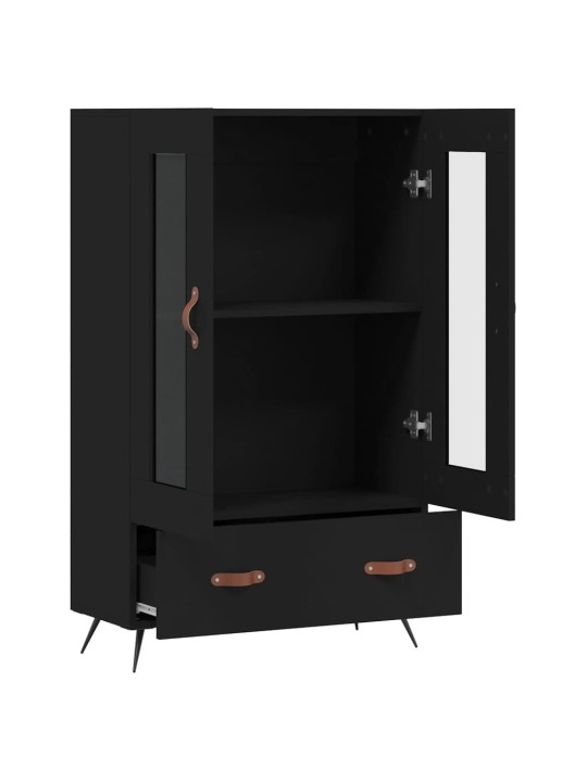 Skříň highboard černá 69,5 x 31 x 115 cm kompozitní dřevo