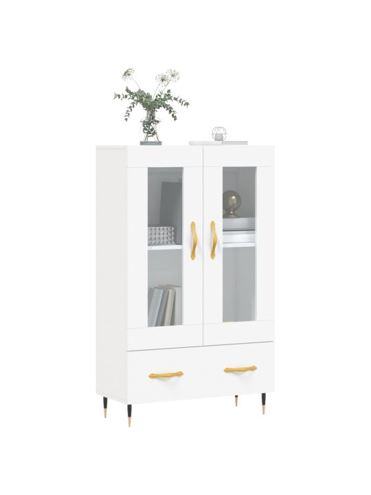 Skříň highboard bílá 69,5 x 31 x 115 cm kompozitní dřevo