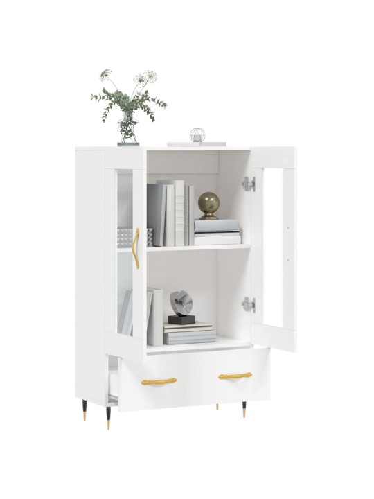 Skříň highboard bílá 69,5 x 31 x 115 cm kompozitní dřevo