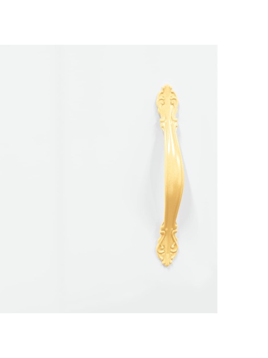 Skříň highboard lesklá bílá 69,5 x 31 x 115 cm kompozitní dřevo