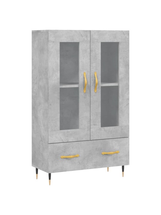Skříň highboard betonově šedá 69,5x31x115 cm kompozitní dřevo