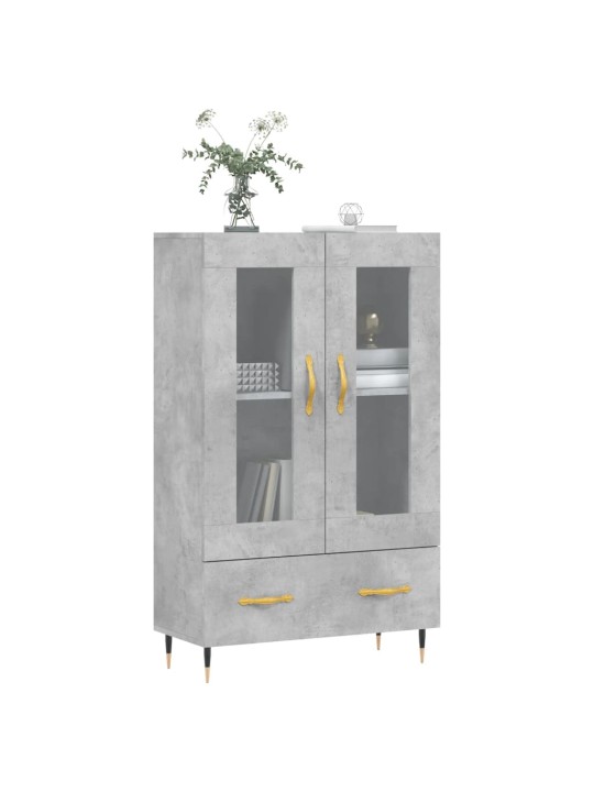 Skříň highboard betonově šedá 69,5x31x115 cm kompozitní dřevo