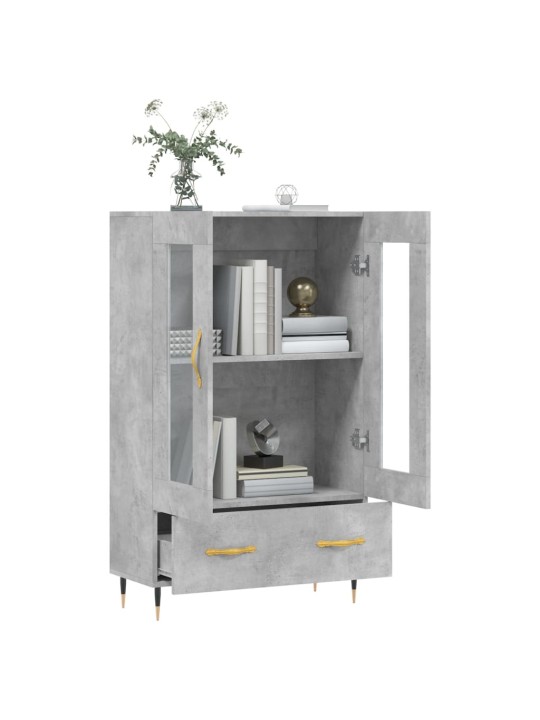 Skříň highboard betonově šedá 69,5x31x115 cm kompozitní dřevo