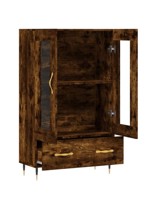 Skříň highboard kouřový dub 69,5 x 31 x 115 cm kompozitní dřevo