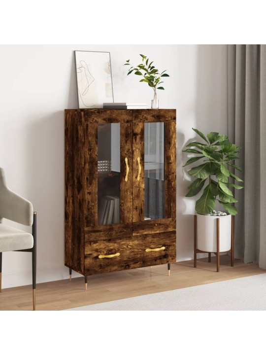 Skříň highboard kouřový dub 69,5 x 31 x 115 cm kompozitní dřevo