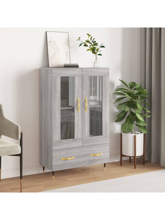 Skříň highboard šedá sonoma 69,5 x 31 x 115 cm kompozitní dřevo