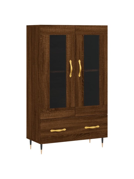 Skříň highboard hnědý dub 69,5 x 31 x 115 cm kompozitní dřevo
