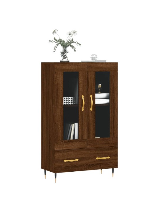 Skříň highboard hnědý dub 69,5 x 31 x 115 cm kompozitní dřevo