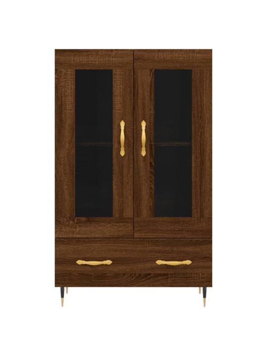 Skříň highboard hnědý dub 69,5 x 31 x 115 cm kompozitní dřevo