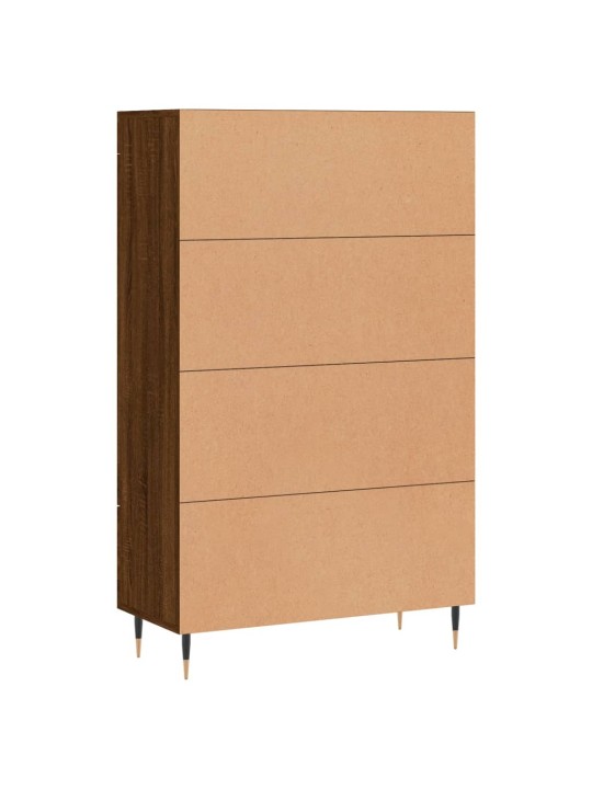 Skříň highboard hnědý dub 69,5 x 31 x 115 cm kompozitní dřevo