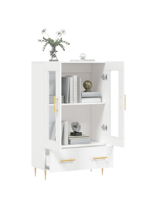 Skříň highboard bílá 69,5 x 31 x 115 cm kompozitní dřevo