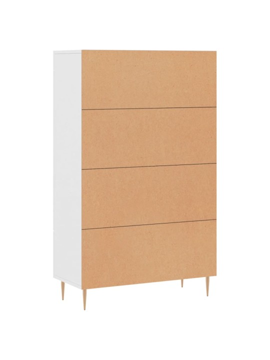 Skříň highboard bílá 69,5 x 31 x 115 cm kompozitní dřevo