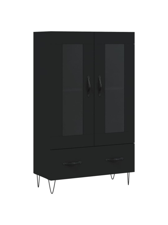 Skříň highboard černá 69,5 x 31 x 115 cm kompozitní dřevo