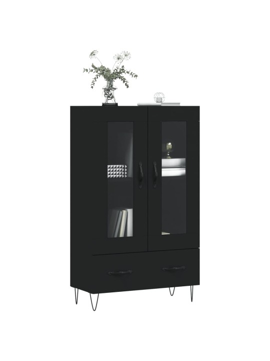 Skříň highboard černá 69,5 x 31 x 115 cm kompozitní dřevo