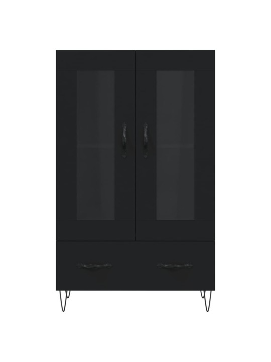 Skříň highboard černá 69,5 x 31 x 115 cm kompozitní dřevo