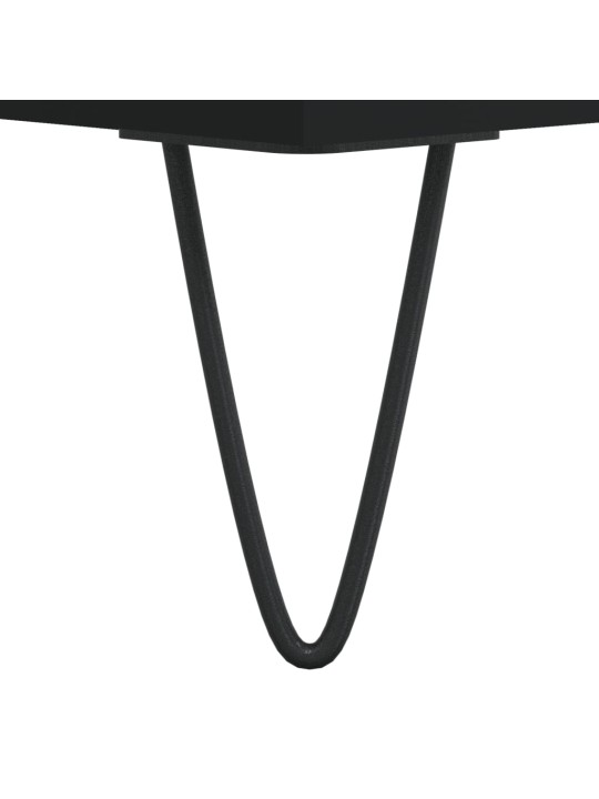 Skříň highboard černá 69,5 x 31 x 115 cm kompozitní dřevo