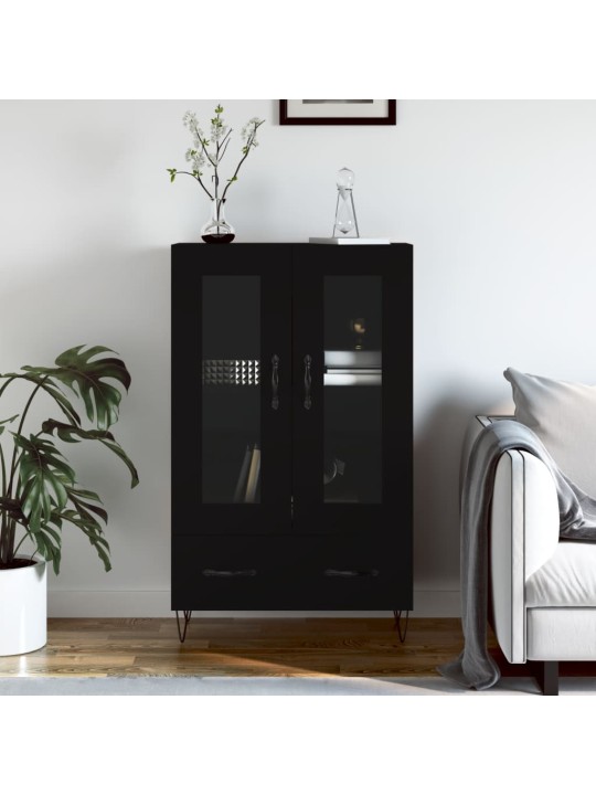 Skříň highboard černá 69,5 x 31 x 115 cm kompozitní dřevo