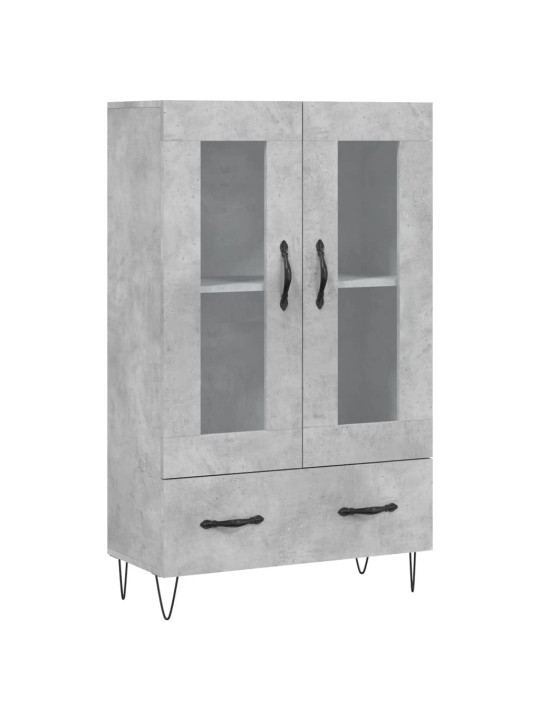 Skříň highboard betonově šedá 69,5x31x115 cm kompozitní dřevo
