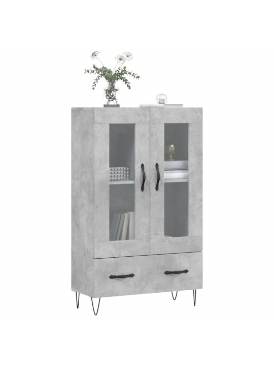 Skříň highboard betonově šedá 69,5x31x115 cm kompozitní dřevo