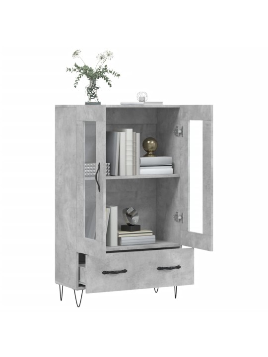 Skříň highboard betonově šedá 69,5x31x115 cm kompozitní dřevo