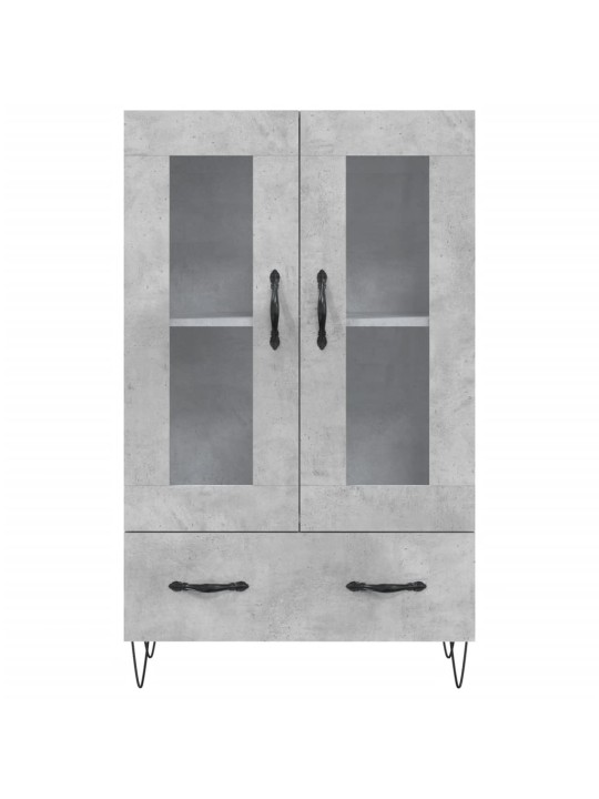 Skříň highboard betonově šedá 69,5x31x115 cm kompozitní dřevo