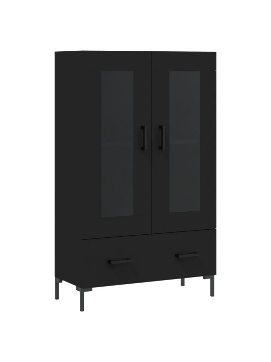 Skříň highboard černá 69,5 x 31 x 115 cm kompozitní dřevo
