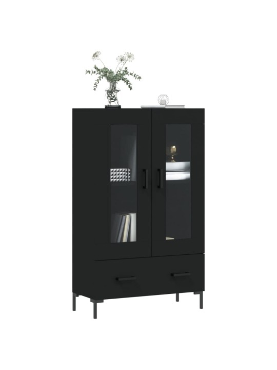 Skříň highboard černá 69,5 x 31 x 115 cm kompozitní dřevo