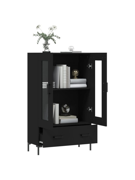Skříň highboard černá 69,5 x 31 x 115 cm kompozitní dřevo