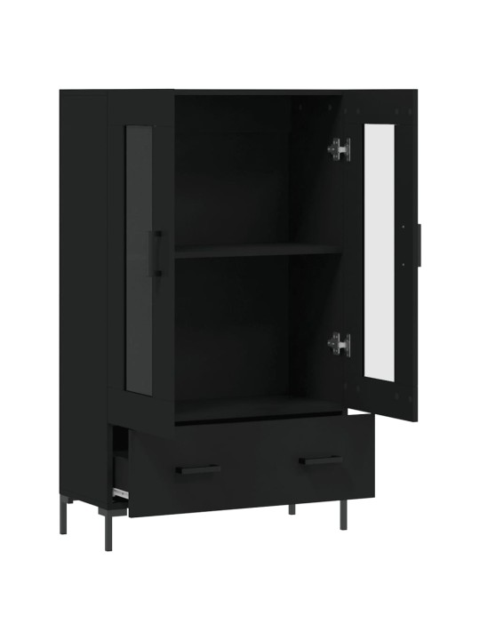 Skříň highboard černá 69,5 x 31 x 115 cm kompozitní dřevo