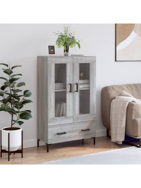 Skříň highboard šedá sonoma 69,5 x 31 x 115 cm kompozitní dřevo