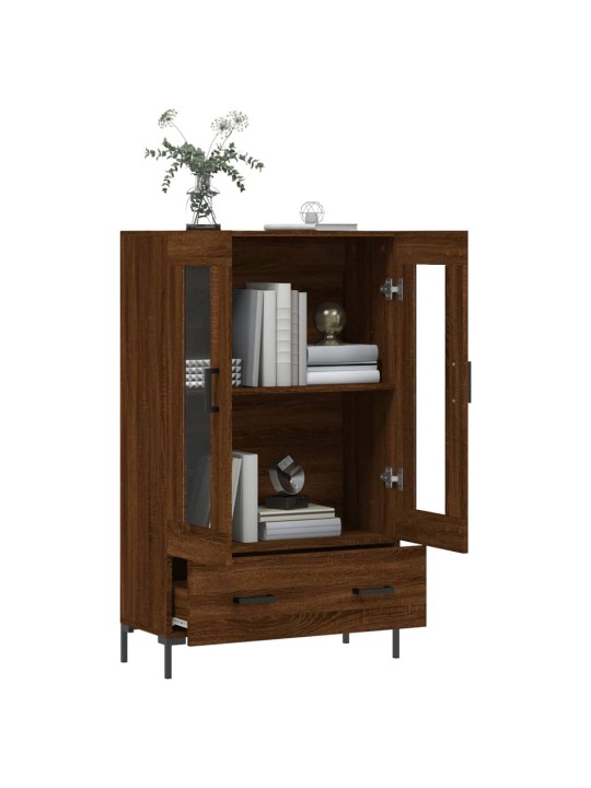 Skříň highboard hnědý dub 69,5 x 31 x 115 cm kompozitní dřevo