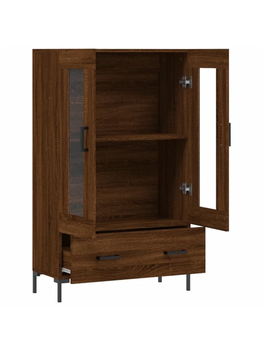 Skříň highboard hnědý dub 69,5 x 31 x 115 cm kompozitní dřevo