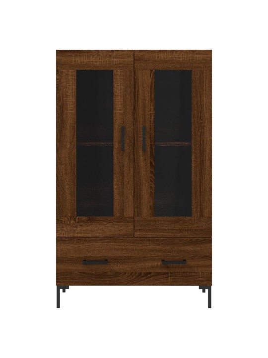 Skříň highboard hnědý dub 69,5 x 31 x 115 cm kompozitní dřevo