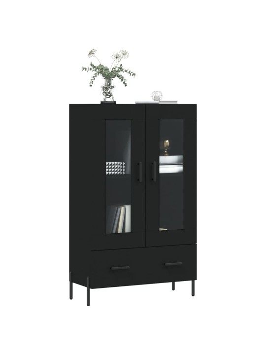 Skříň highboard černá 69,5 x 31 x 115 cm kompozitní dřevo