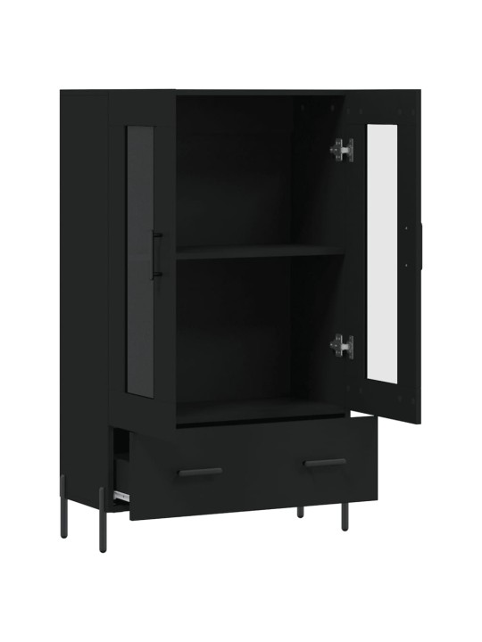 Skříň highboard černá 69,5 x 31 x 115 cm kompozitní dřevo
