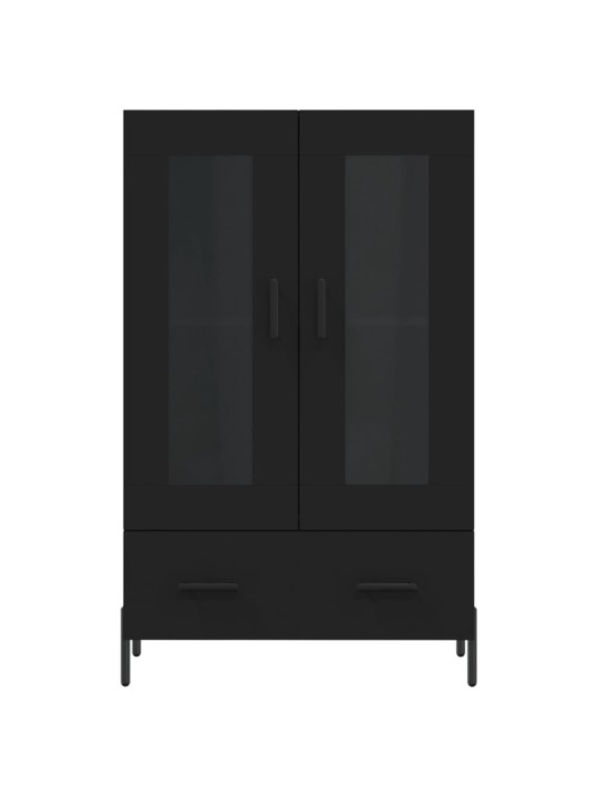 Skříň highboard černá 69,5 x 31 x 115 cm kompozitní dřevo