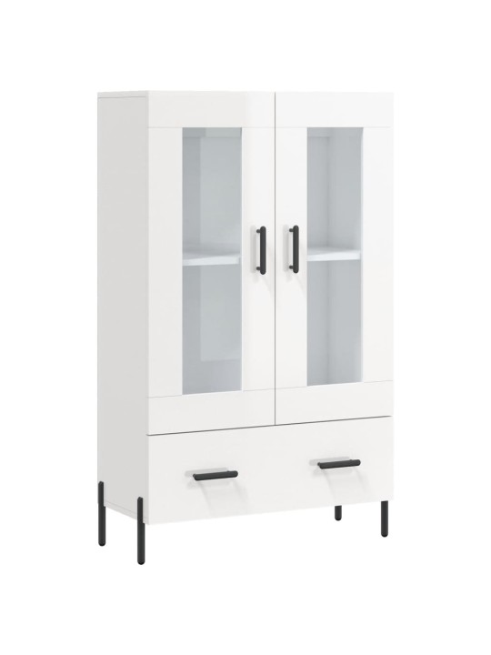 Skříň highboard lesklá bílá 69,5 x 31 x 115 cm kompozitní dřevo